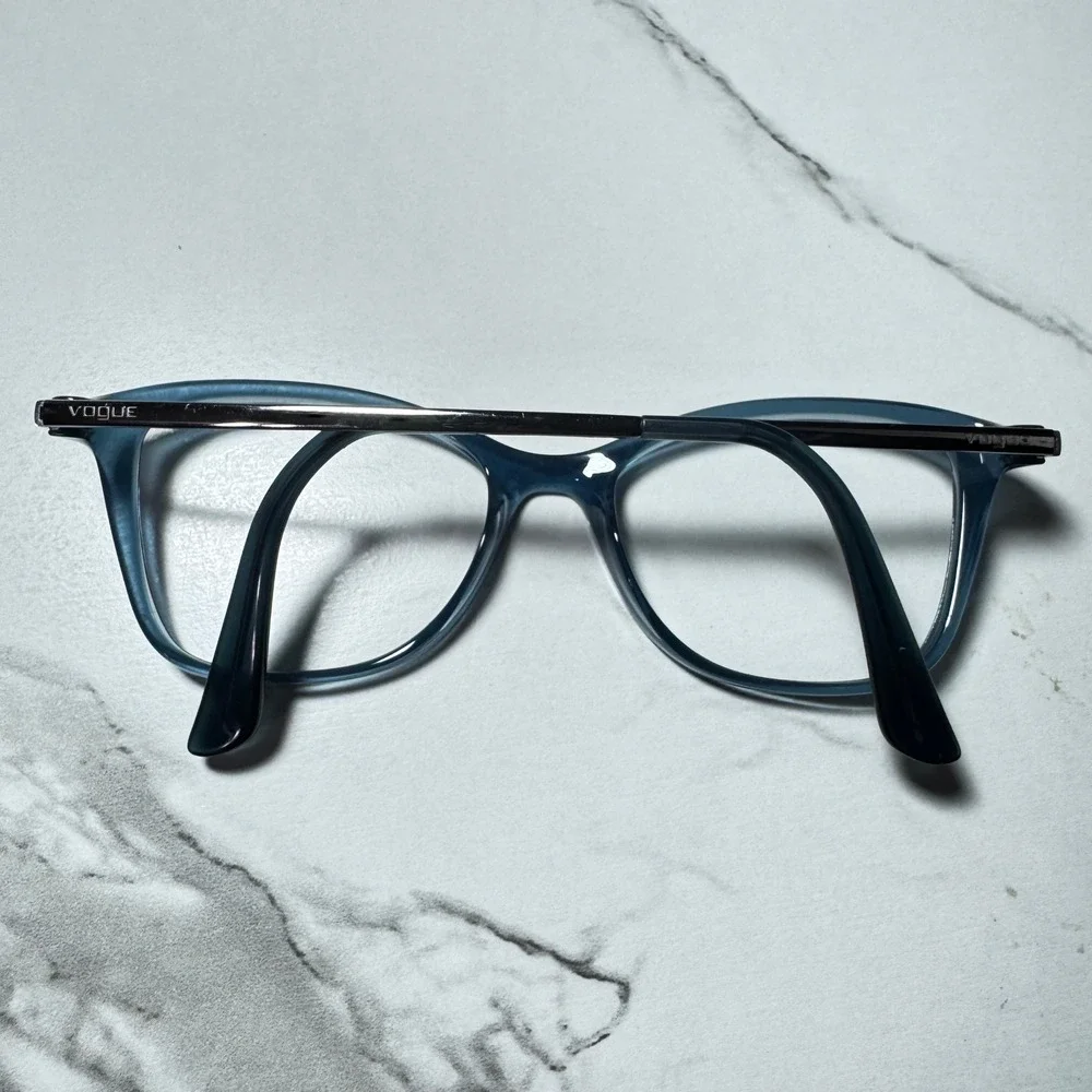 Vogue VO 5152 2534 Blue Silver Cat Eye Eyeglasses Frames 50-17-140